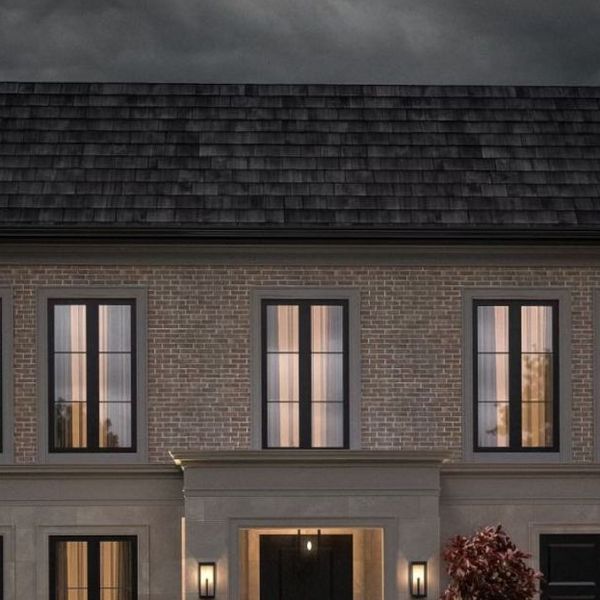 Transitional limestone home rendering, Forest Hill